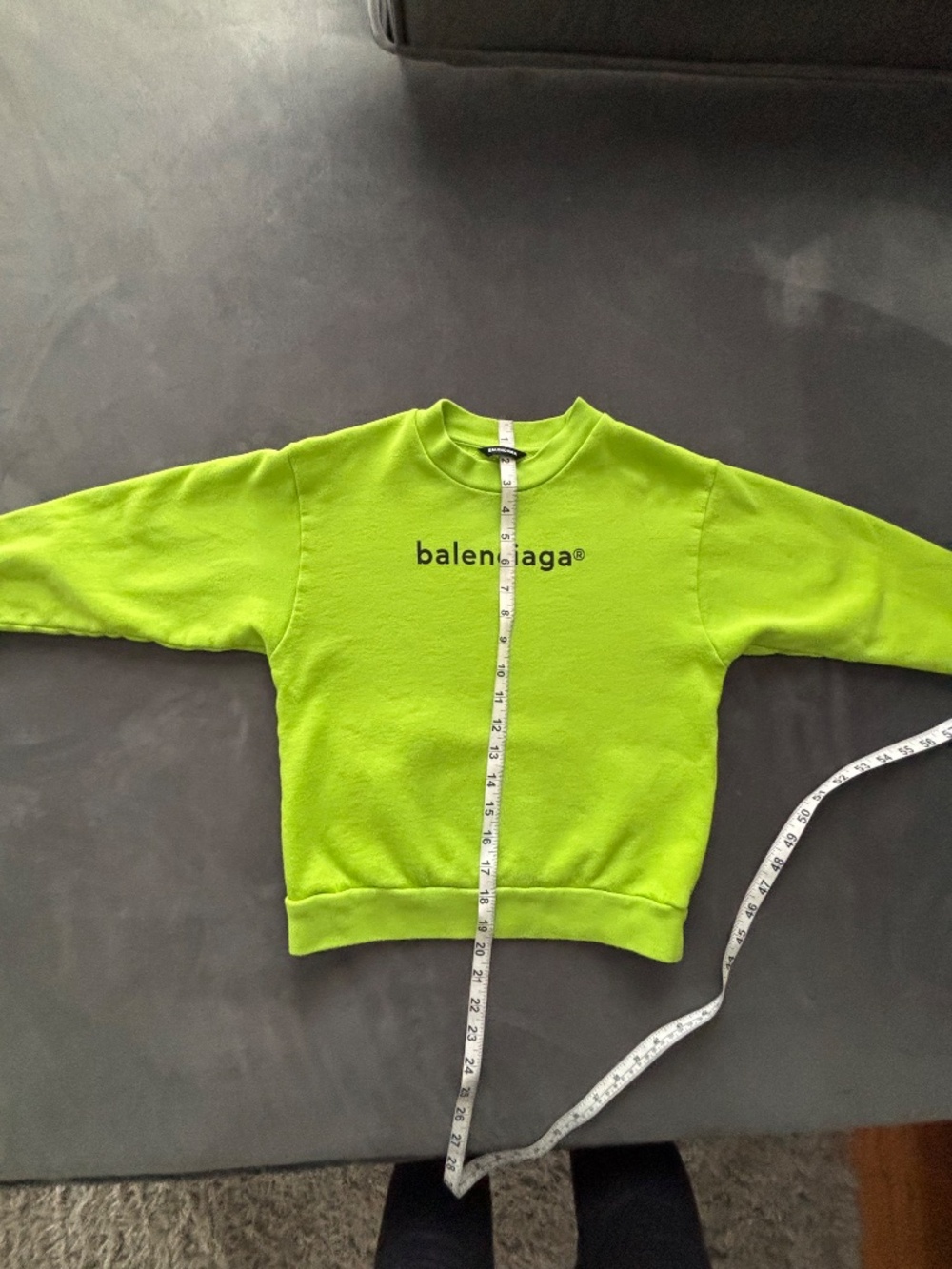 The Balenciaga Kids Logo Trademark Graphic Fleece Sweatshirt in size 8Y Unisex - Picture 7 of 15